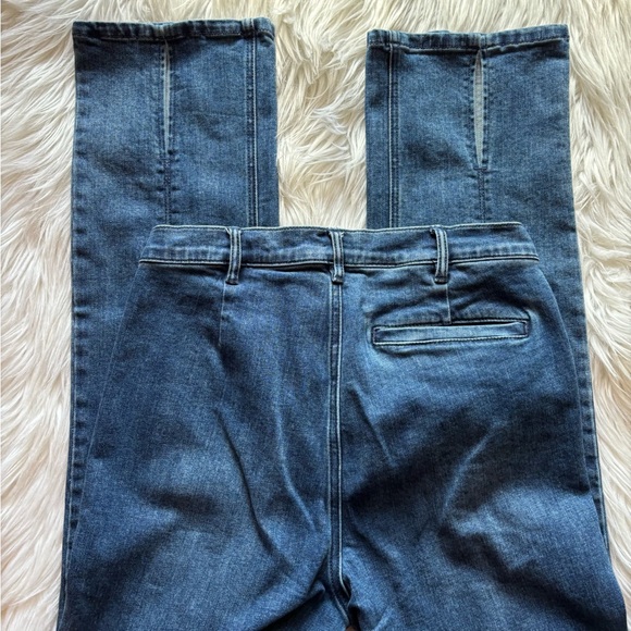 Women's J Mclaughlin Jeans, Size 6, Rainey Stretch Straight Leg Slit Front Ankle - Picture 4 of 8